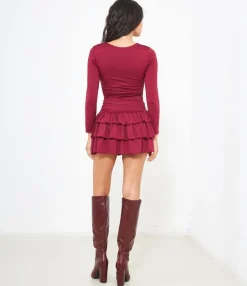Zuiki Abito mini a balze Discount