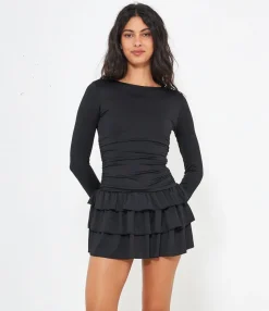 Zuiki Abito mini a balze Discount