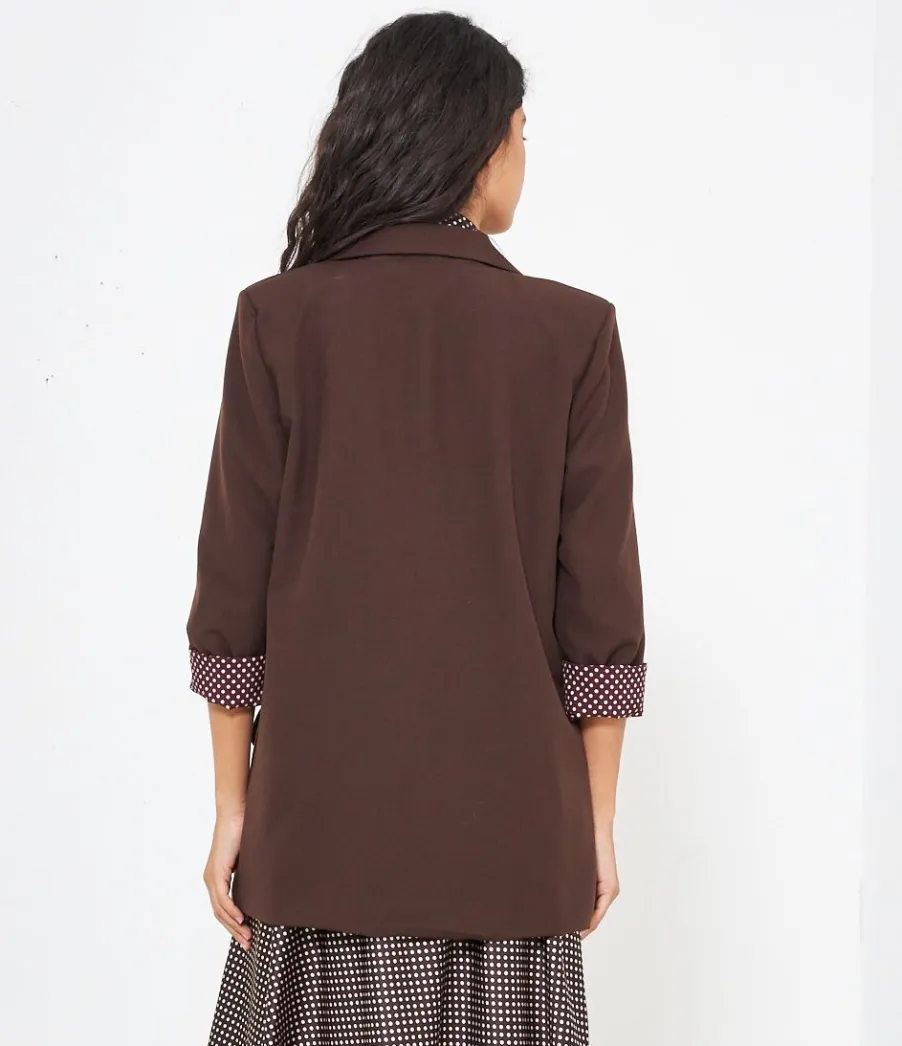 Zuiki Blazer risvolti pois Hot