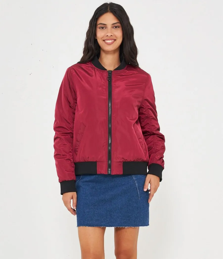 Zuiki Bomber con bordi a costine Sale