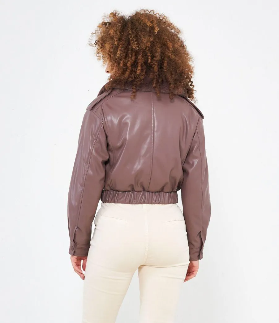 Zuiki Bomber effetto pelle New