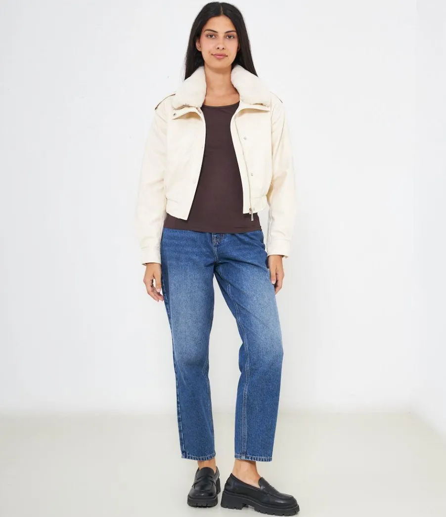 Zuiki Bomber effetto pelle New