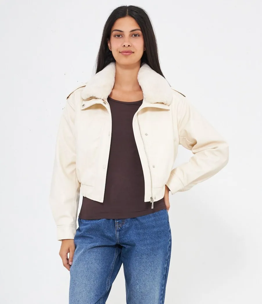 Zuiki Bomber effetto pelle New