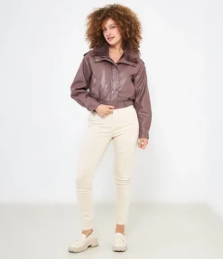 Zuiki Bomber effetto pelle New