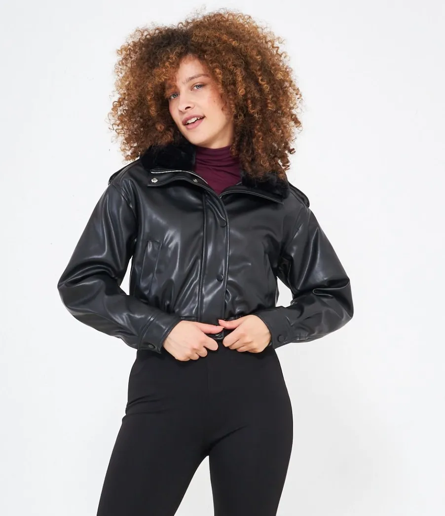 Zuiki Bomber effetto pelle New