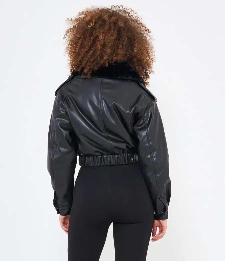 Zuiki Bomber effetto pelle New