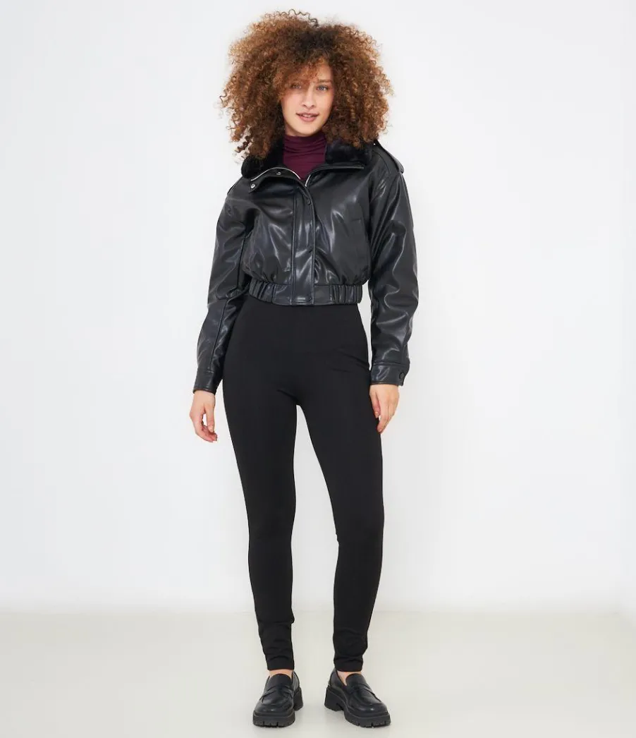 Zuiki Bomber effetto pelle New