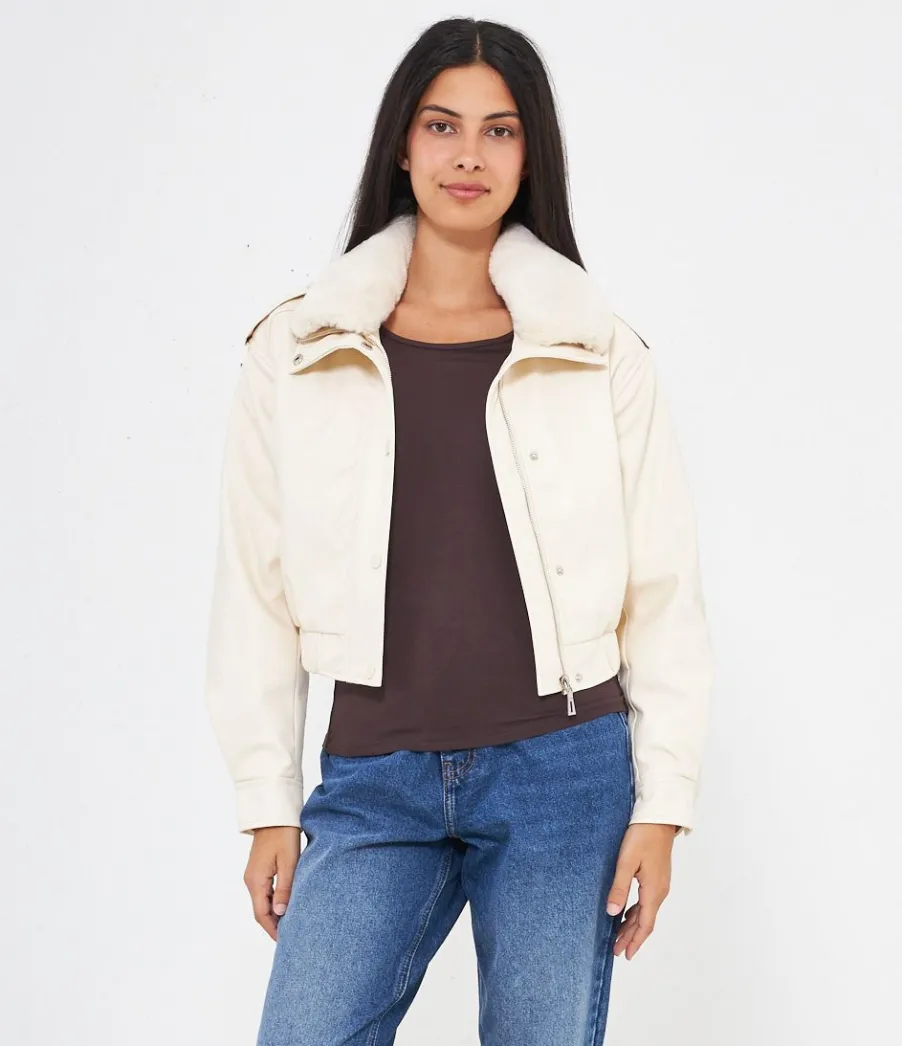 Zuiki Bomber effetto pelle New