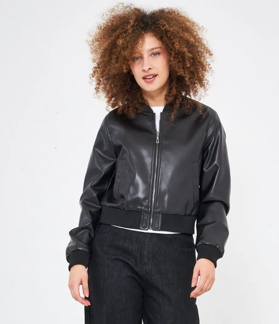 Zuiki Bomber effetto pelle New