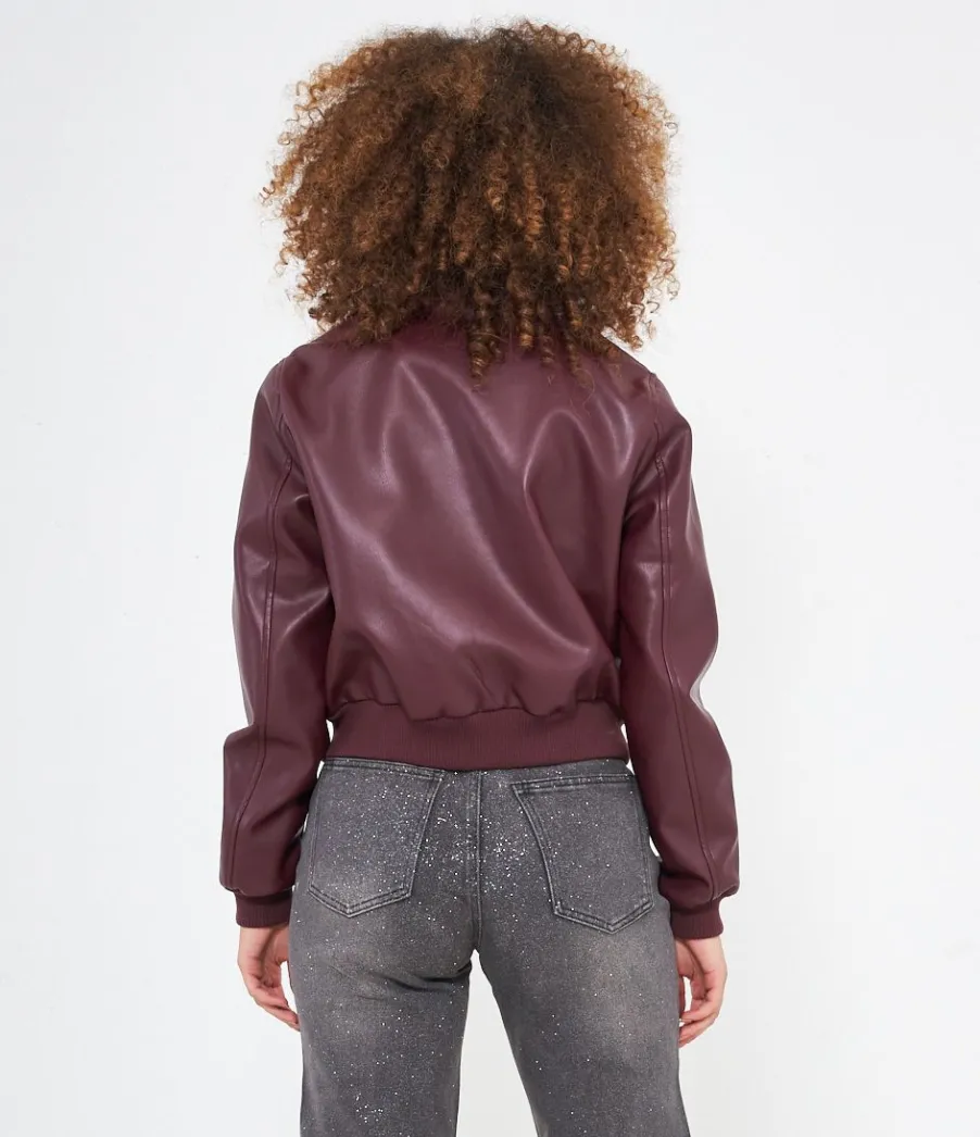 Zuiki Bomber effetto pelle New