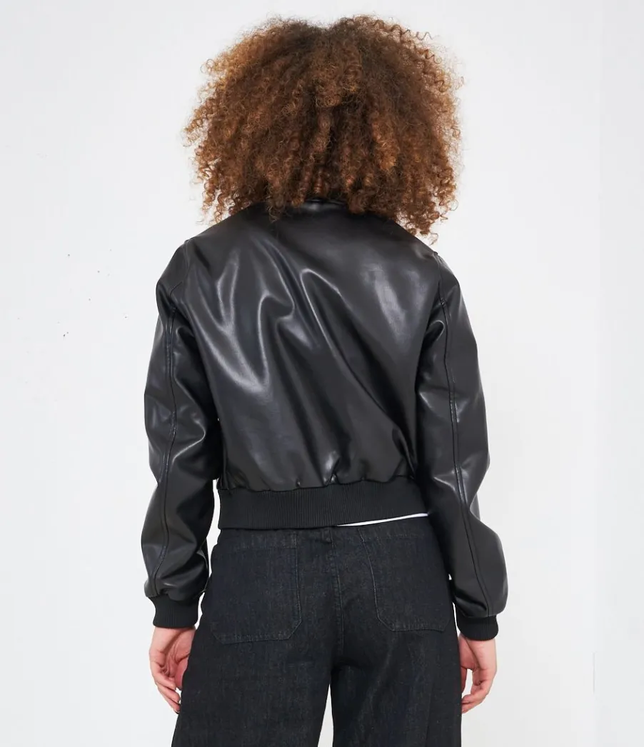Zuiki Bomber effetto pelle New