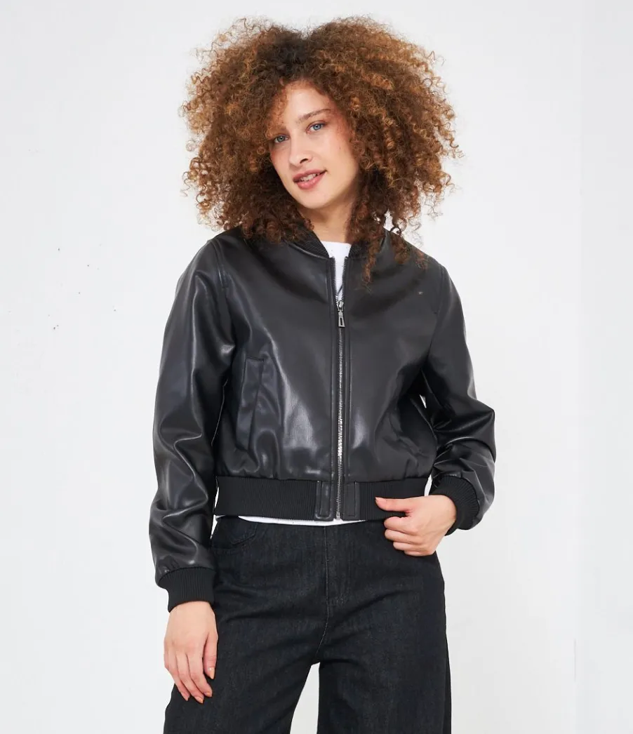 Zuiki Bomber effetto pelle New