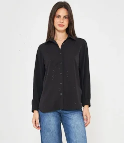 Zuiki Camicia con strass frontali Hot