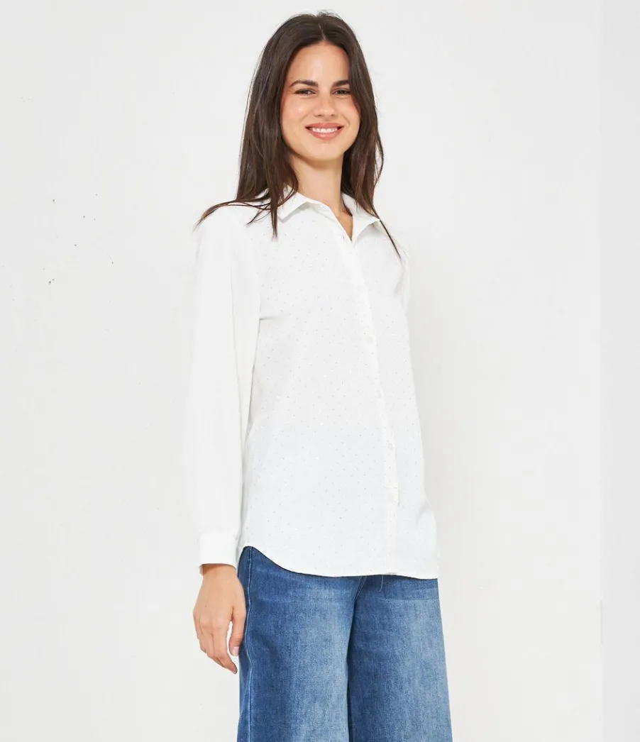 Zuiki Camicia con strass frontali Hot