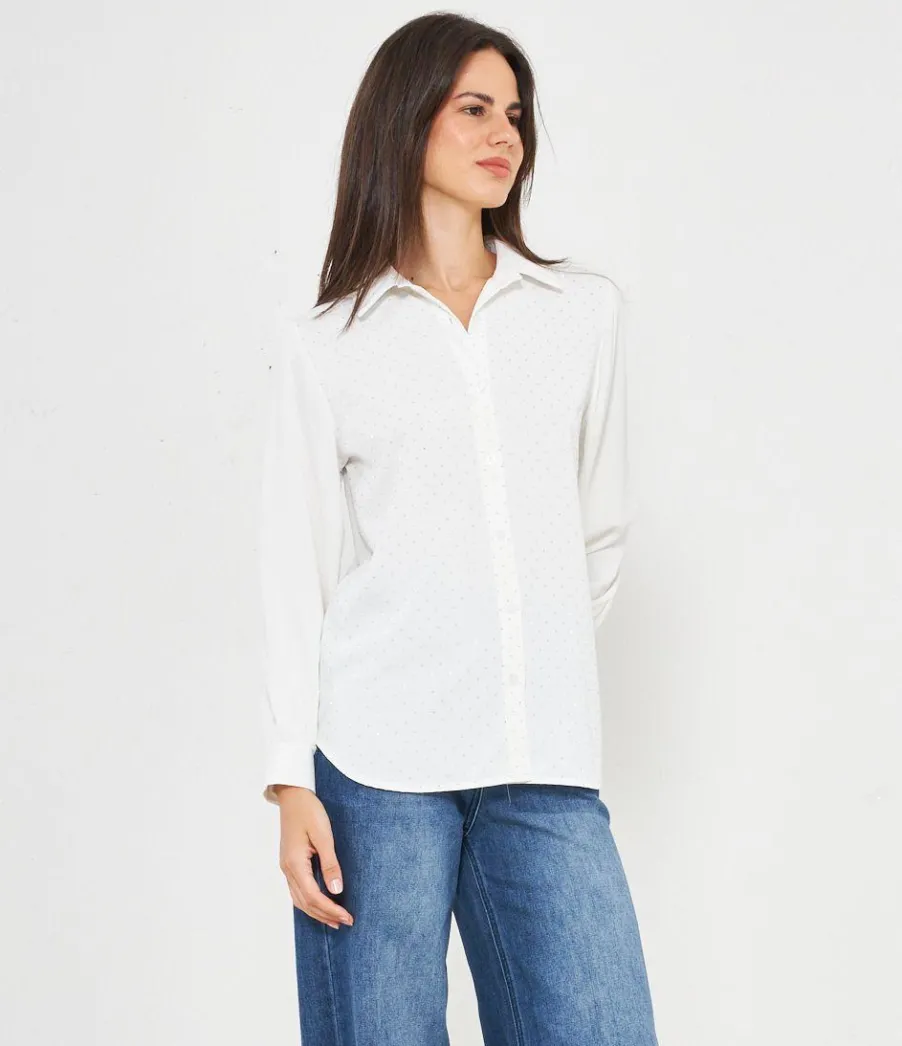 Zuiki Camicia con strass frontali Hot