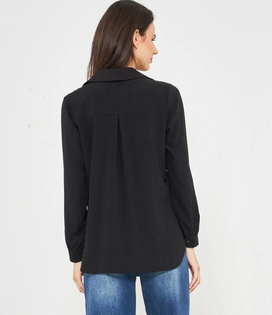 Zuiki Camicia con strass frontali Hot