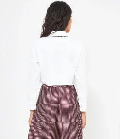 Zuiki Camicia crop con cravatta New