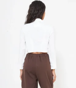 Zuiki Camicia crop con cravatta New