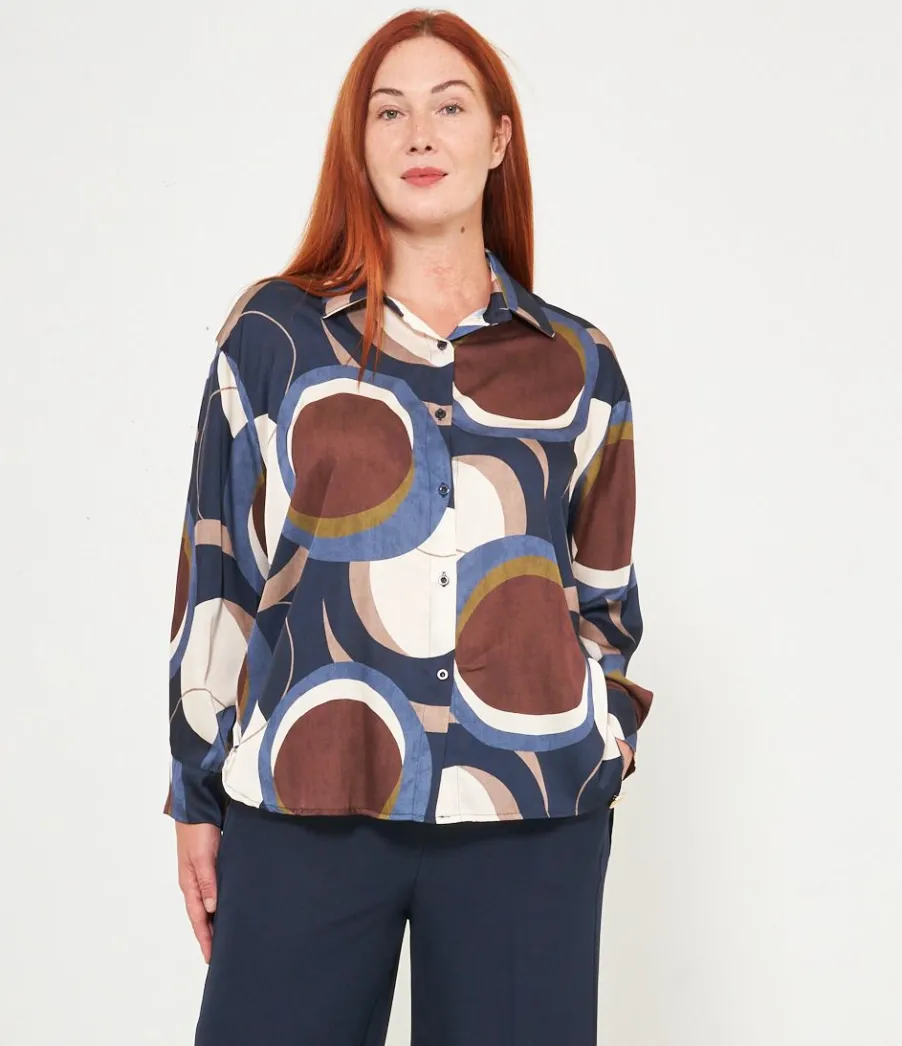 Zuiki Camicia fantasia geometrica