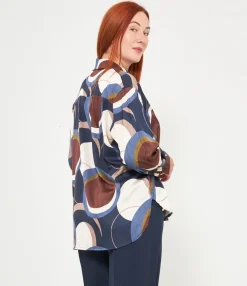 Zuiki Camicia fantasia geometrica