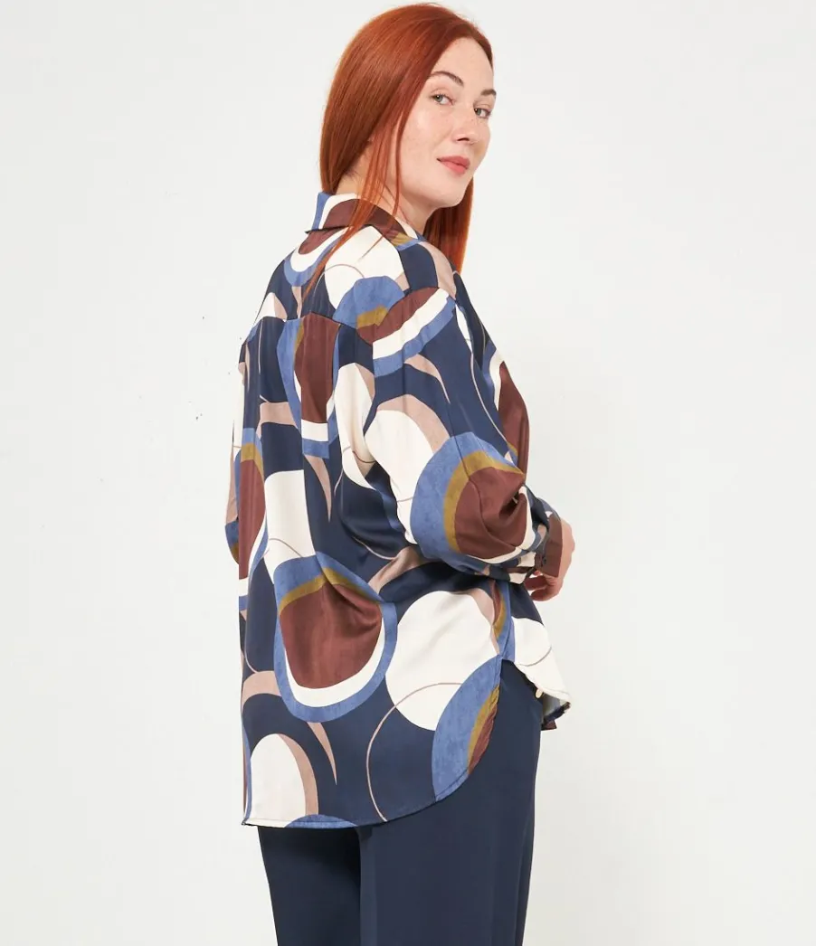 Zuiki Camicia fantasia geometrica