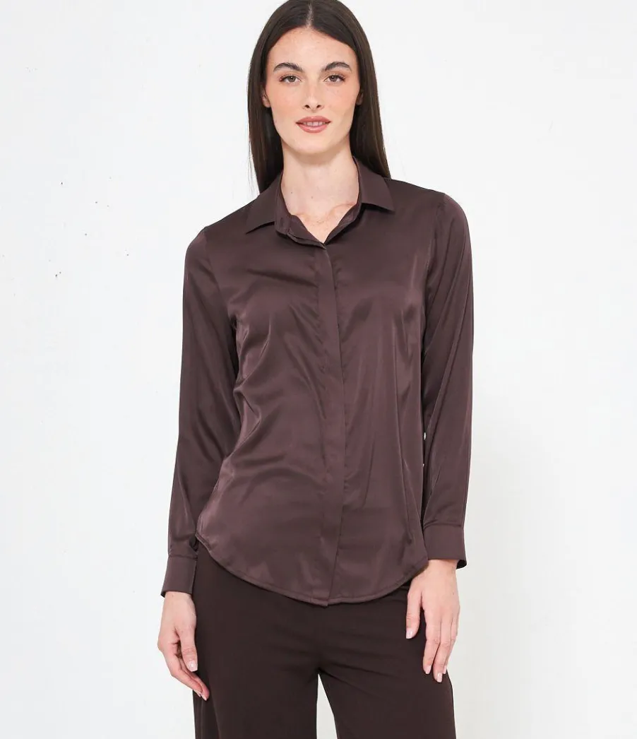 Zuiki Camicia in raso Discount