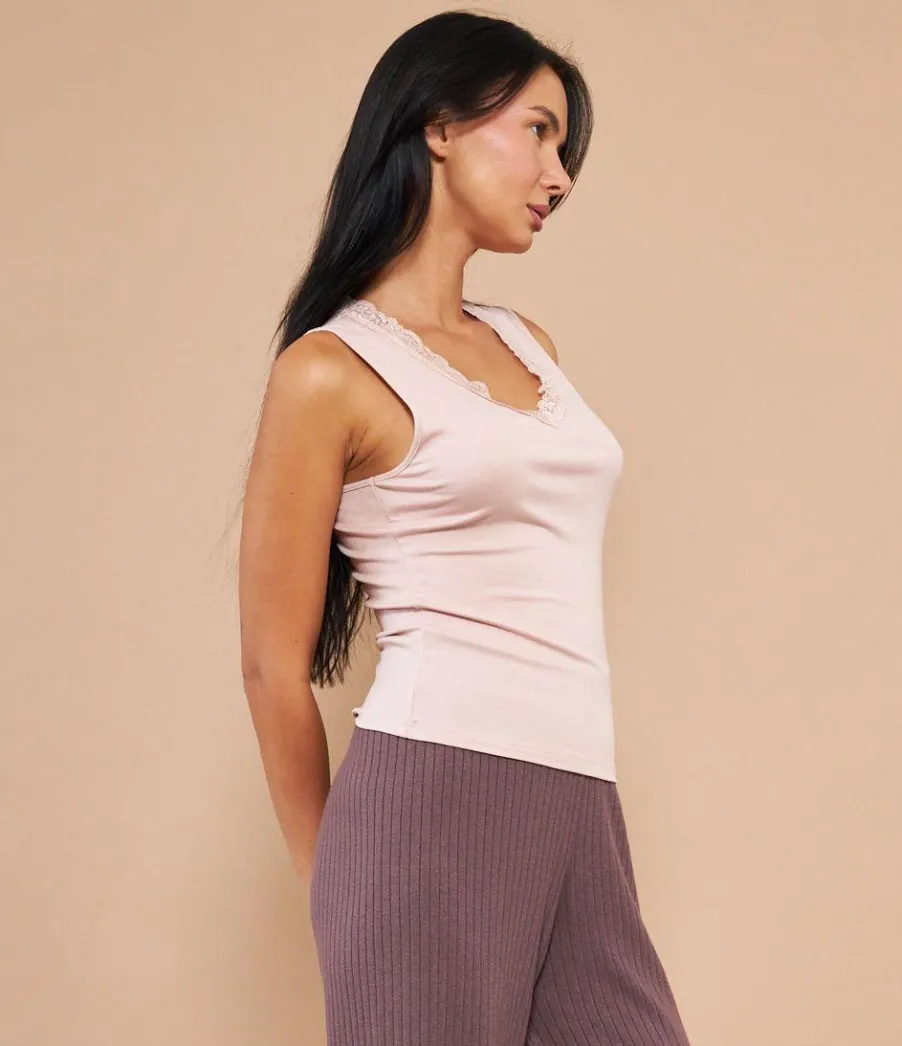 Zuiki Canotta con pizzo Online