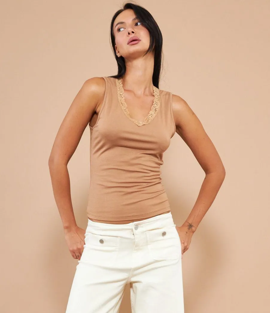 Zuiki Canotta con pizzo Online
