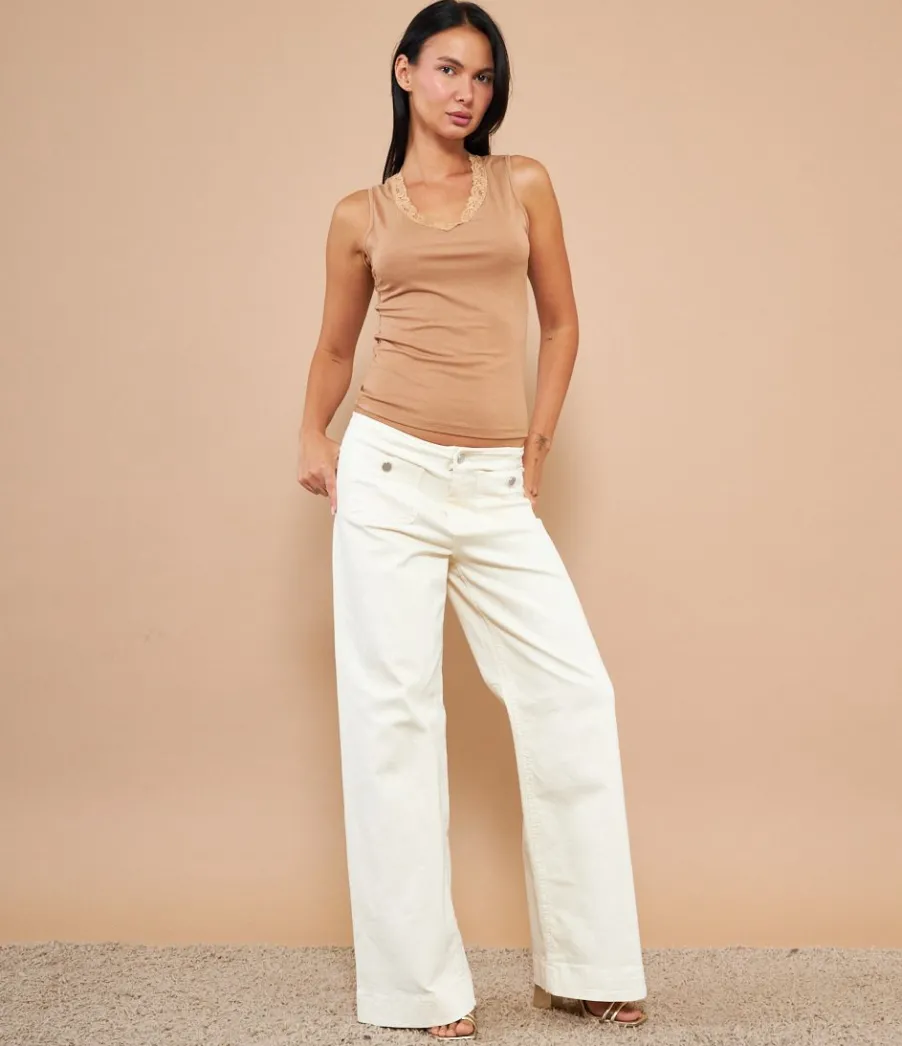 Zuiki Canotta con pizzo Online