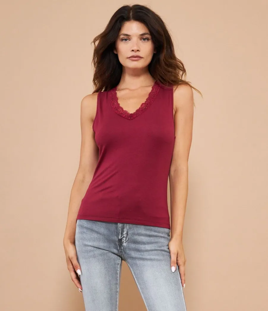 Zuiki Canotta con pizzo Online