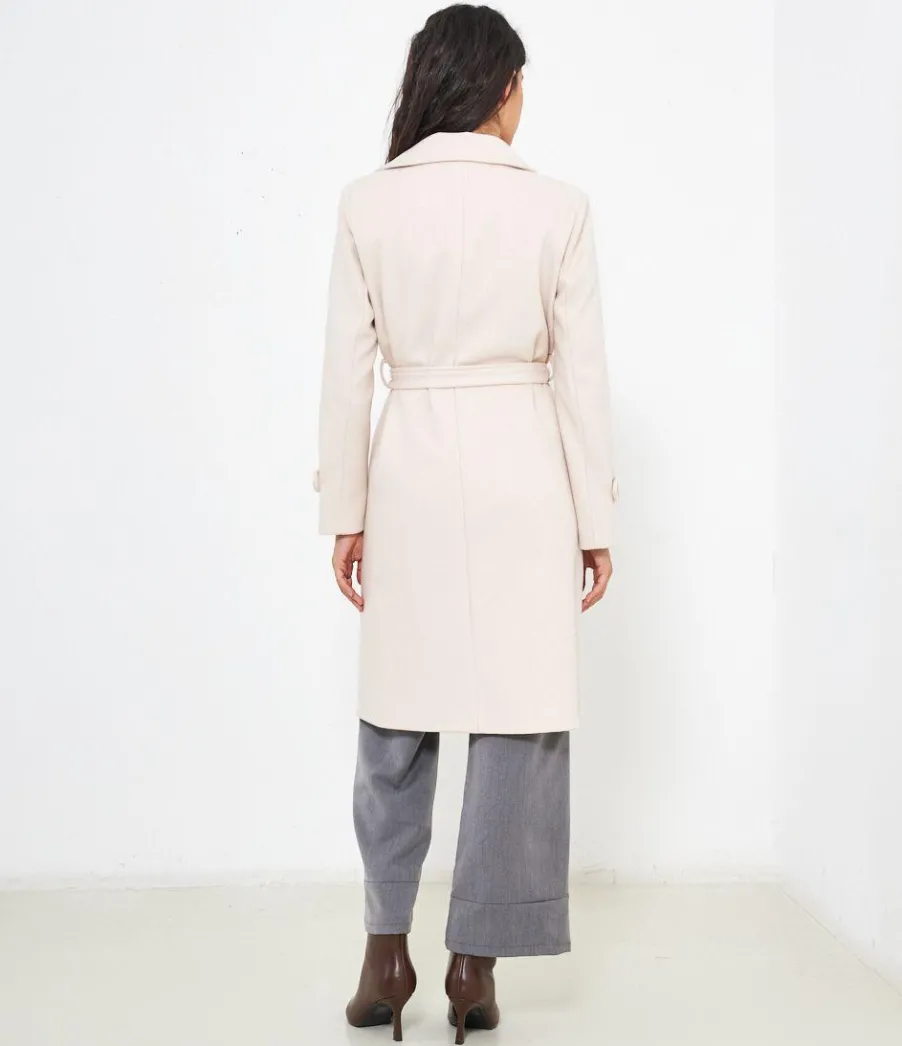 Zuiki Cappotto midi con cintura Sale
