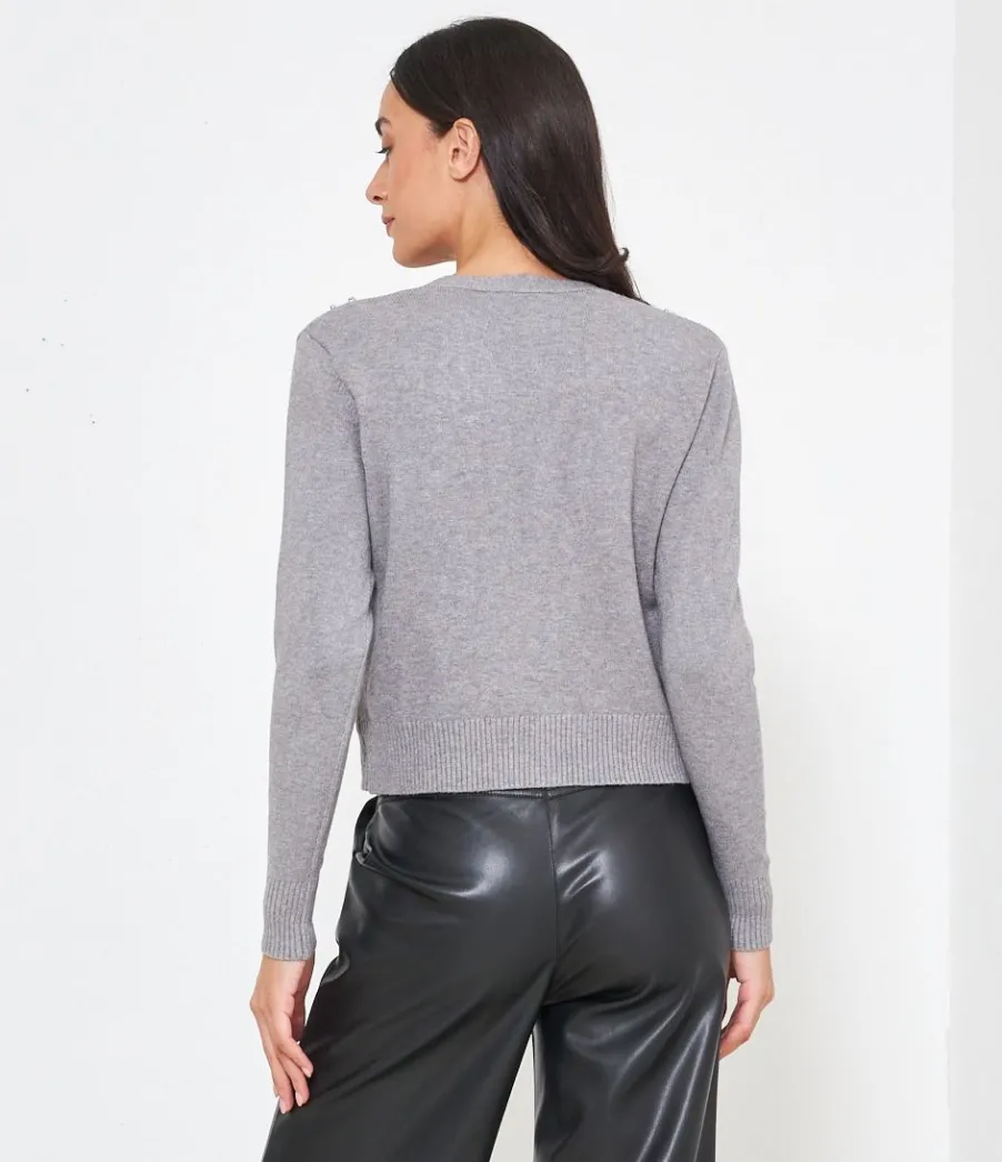 Zuiki Cardigan bottoni gioiello Sale
