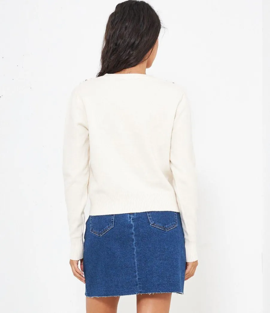 Zuiki Cardigan bottoni gioiello Sale