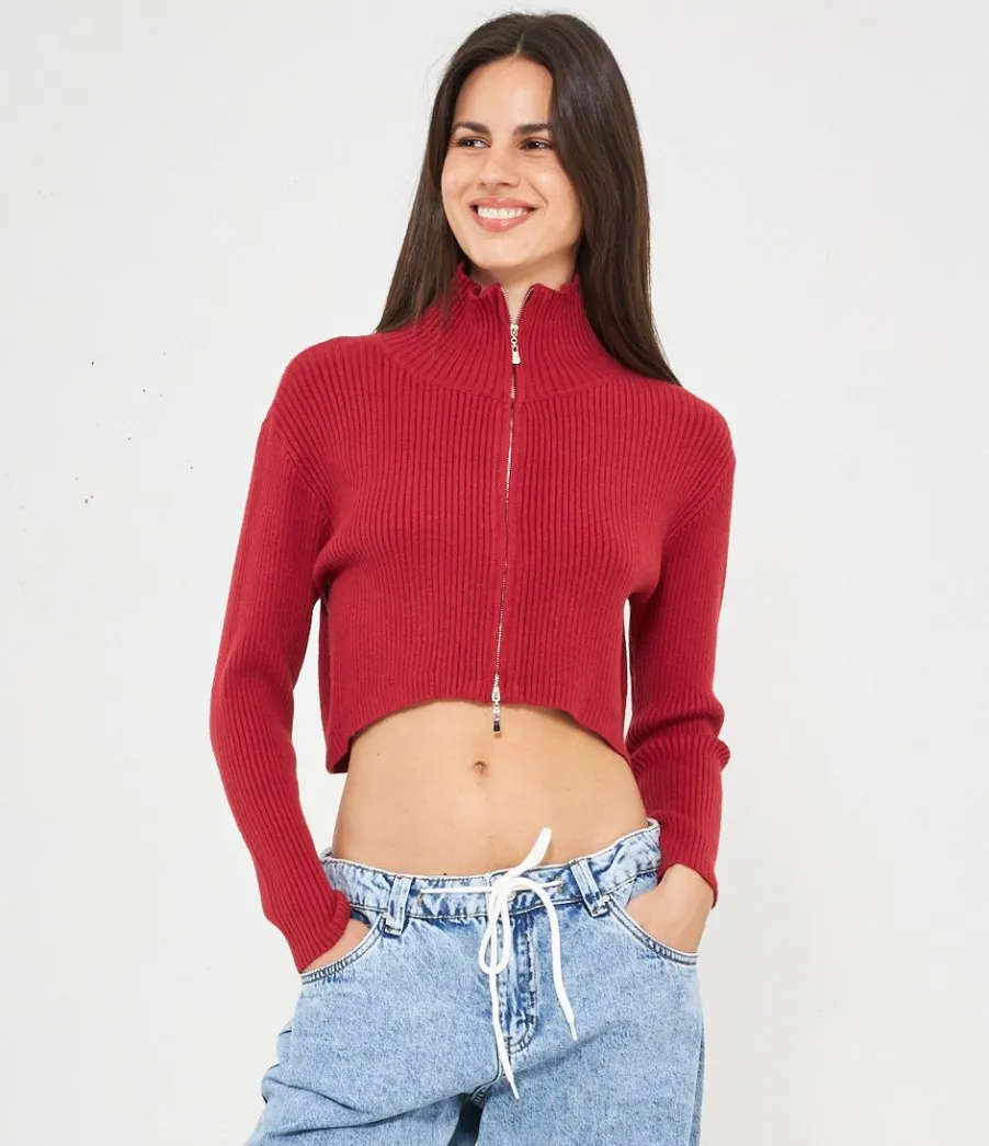 Zuiki Cardigan con zip Clearance