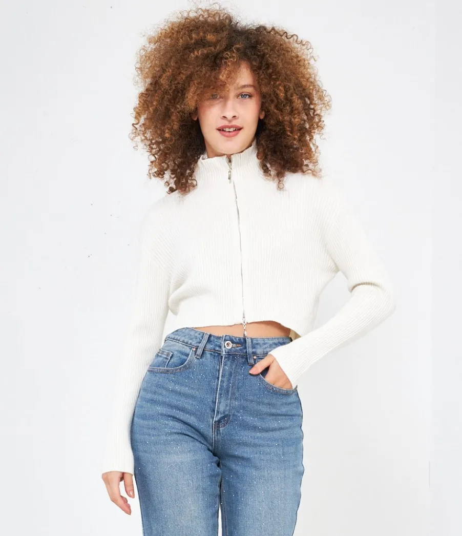 Zuiki Cardigan con zip Clearance