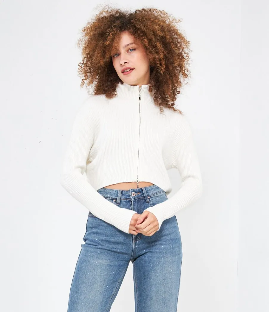 Zuiki Cardigan con zip Clearance