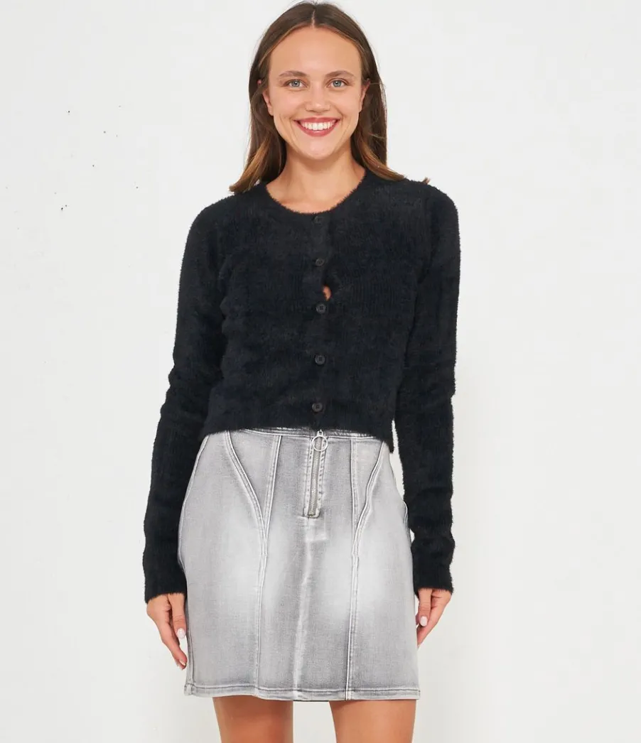 Zuiki Cardigan effetto peluche Sale