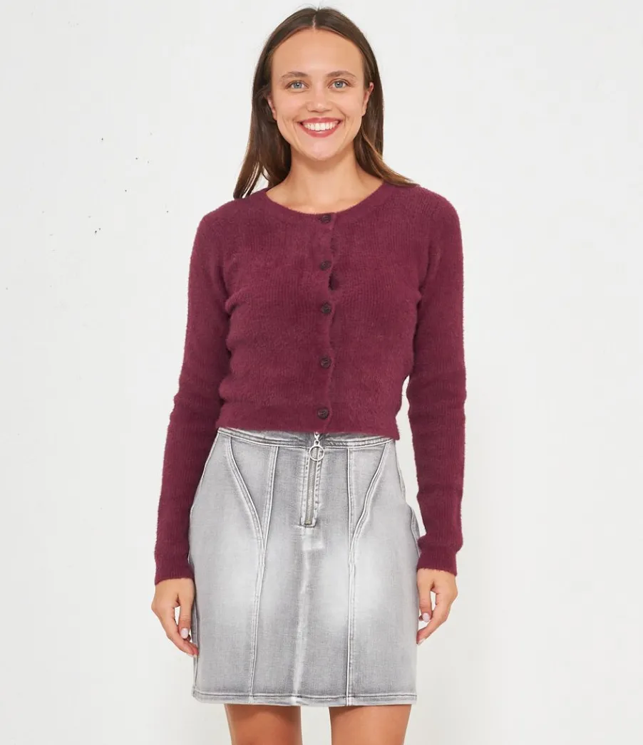 Zuiki Cardigan effetto peluche Sale