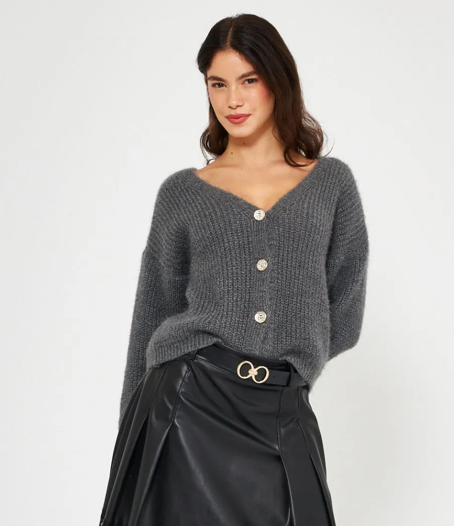 Zuiki Cardigan scollo a V