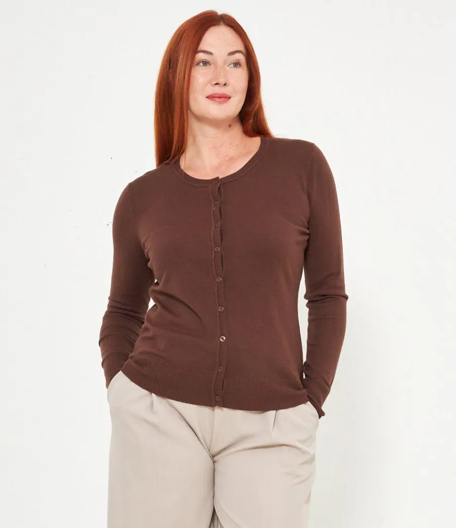Zuiki Cardigan scollo tondo