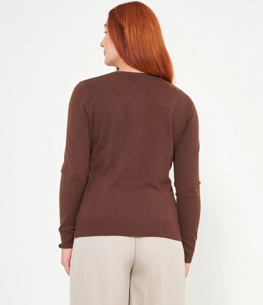Zuiki Cardigan scollo tondo