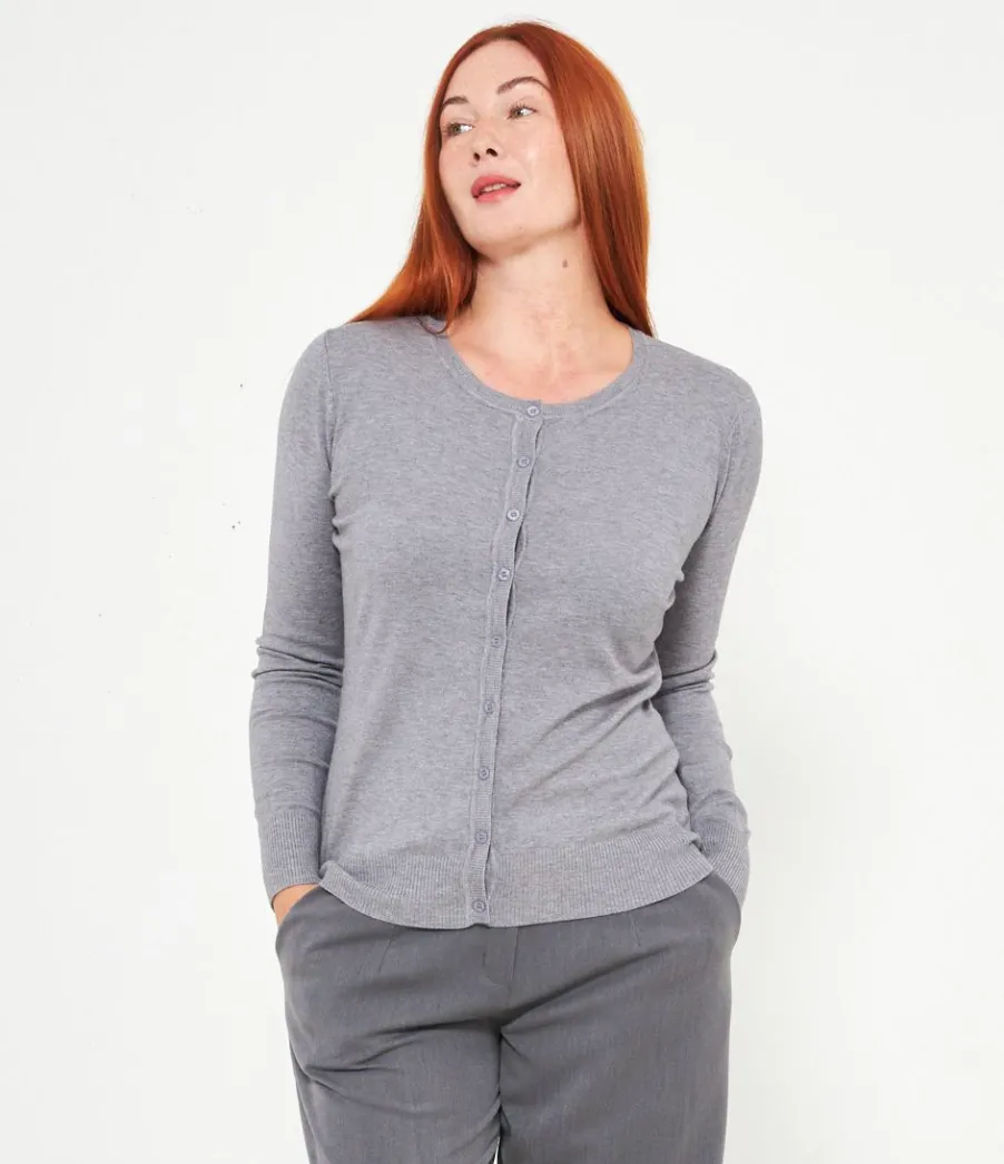 Zuiki Cardigan scollo tondo