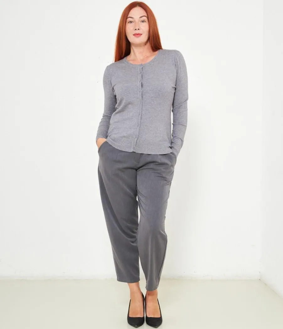 Zuiki Cardigan scollo tondo
