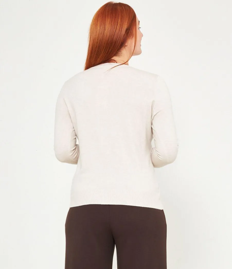 Zuiki Cardigan scollo tondo