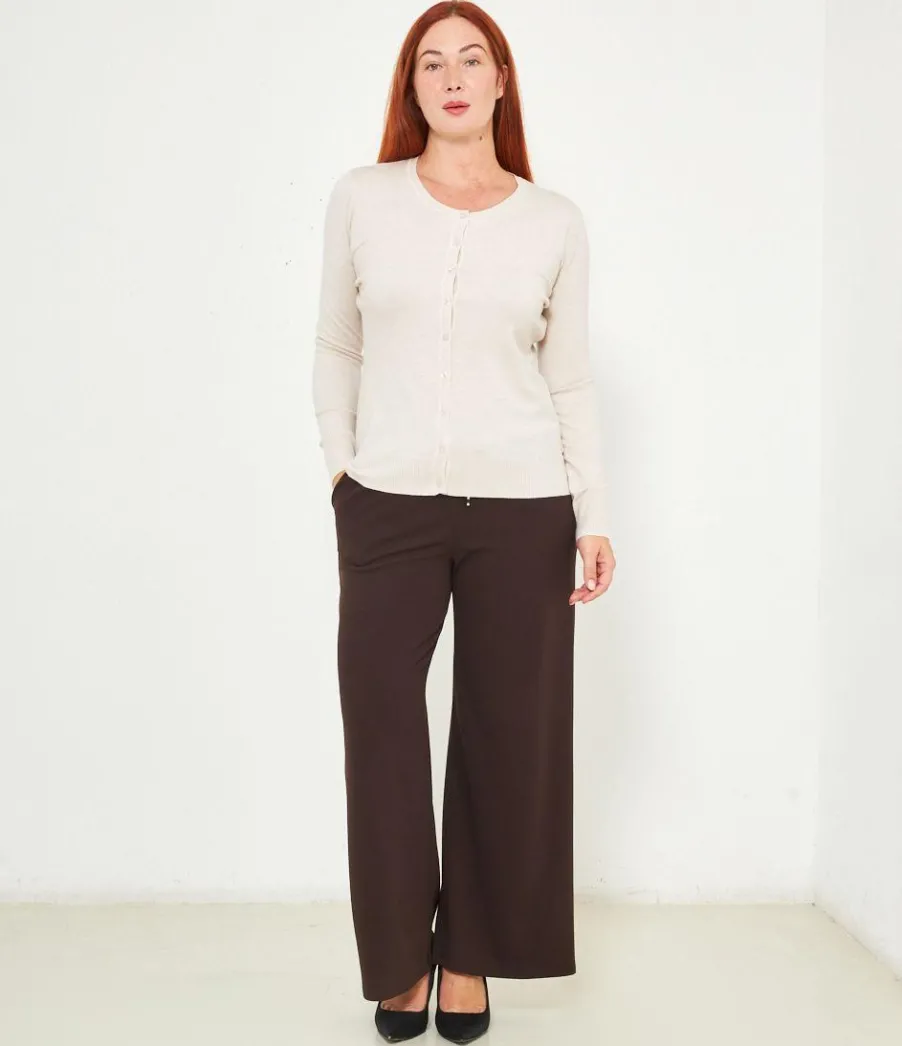 Zuiki Cardigan scollo tondo