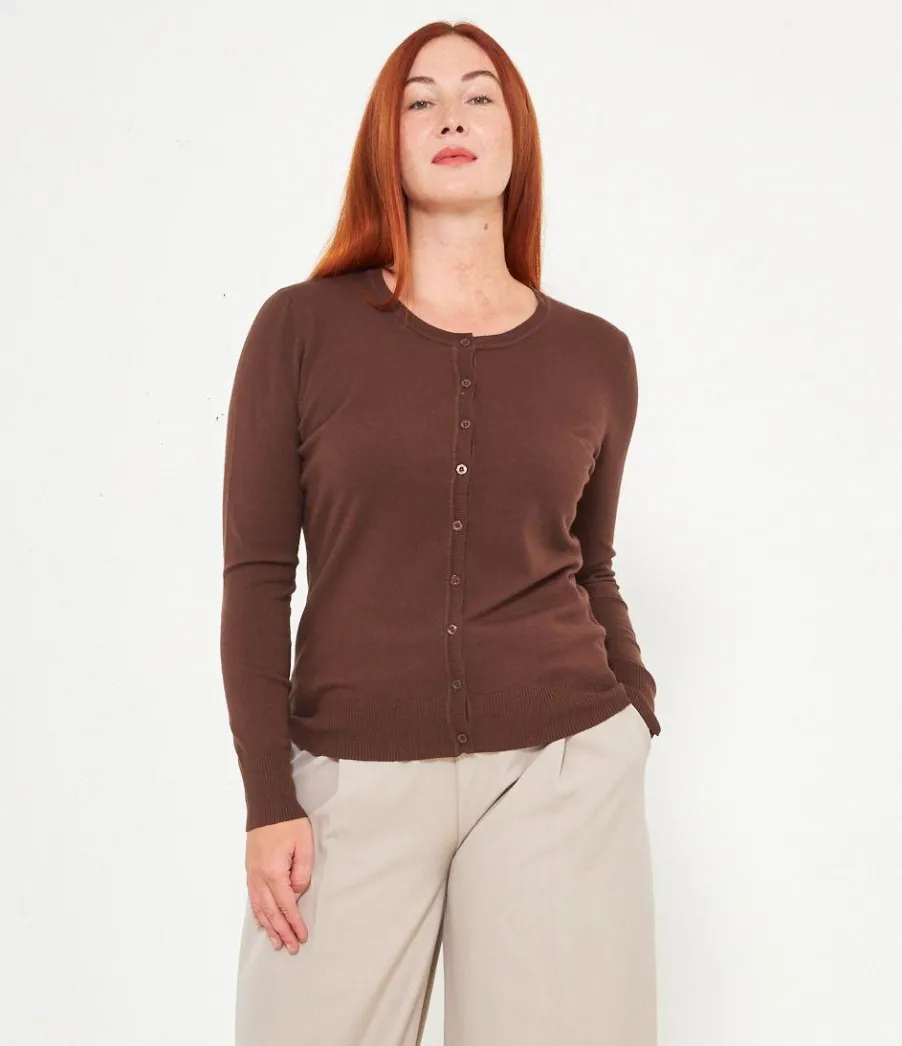 Zuiki Cardigan scollo tondo