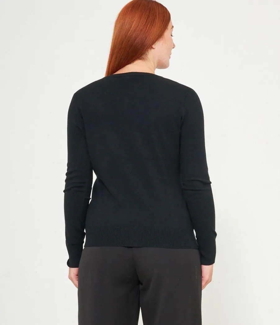Zuiki Cardigan scollo tondo