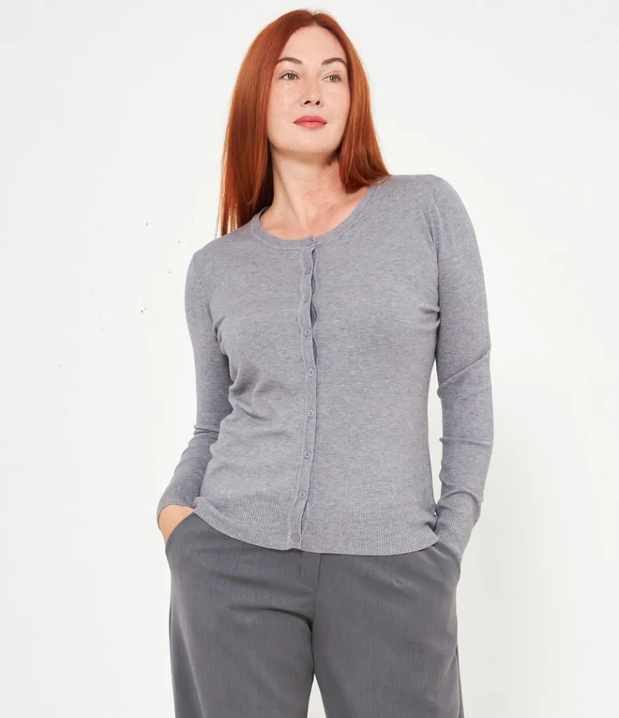 Zuiki Cardigan scollo tondo