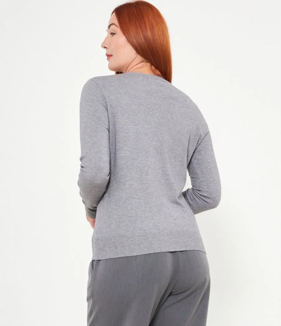 Zuiki Cardigan scollo tondo