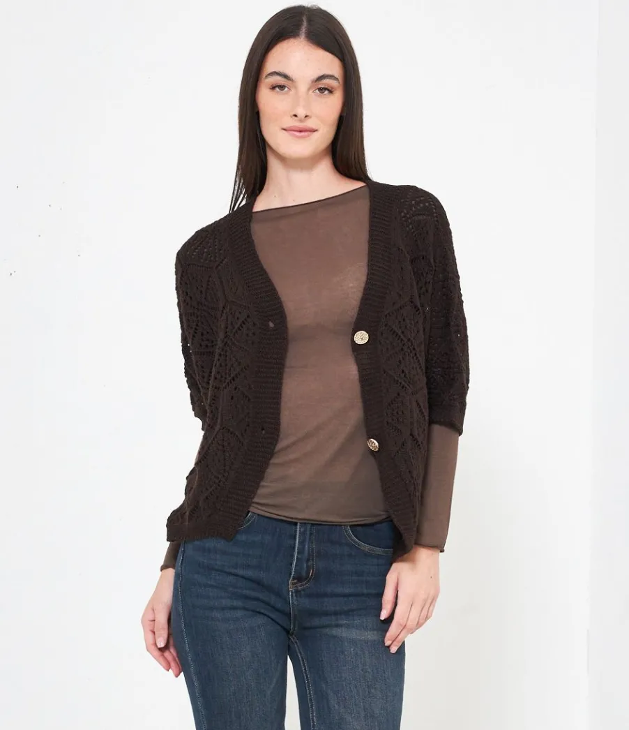 Zuiki Cardigan traforato Best